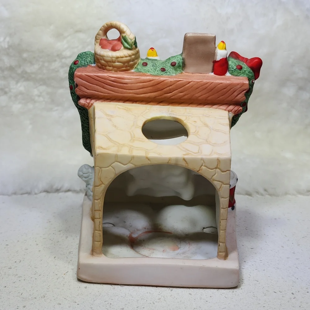Vintage Porcelain Fireplace Candle holder - Picture 4 of 16